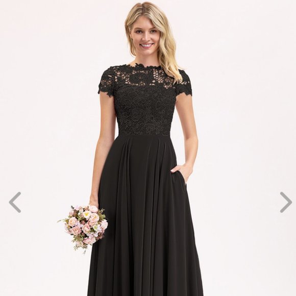 JJs House | Dresses | Aline Chiffon Lace Formal Dress Brand New | Poshmark